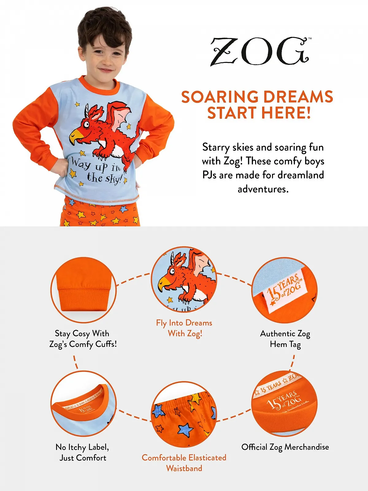 Пижама Zog для мальчиков с длинными рукавами, фото №5
