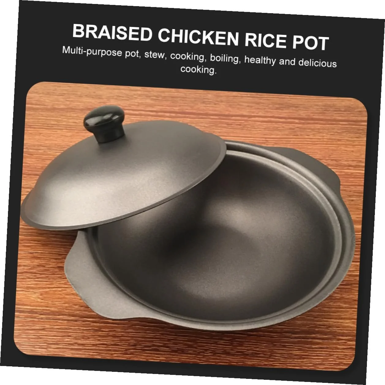 Сотейник Чугунный Малый Термостойкий с крышкой, фото №3