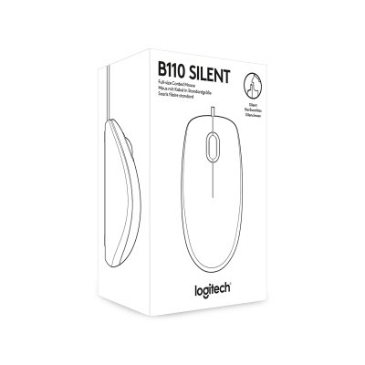 Мышка Logitech B110 Silent Black (910-005508), фото №6 Мышка Logitech B110 Silent Black (910-005508), фото №6