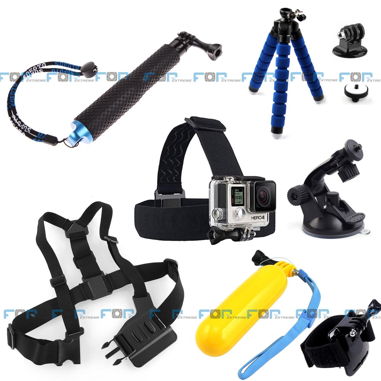 Набір кріплень STARTER для GOPRO SJCAM XIAOMI, фото №1