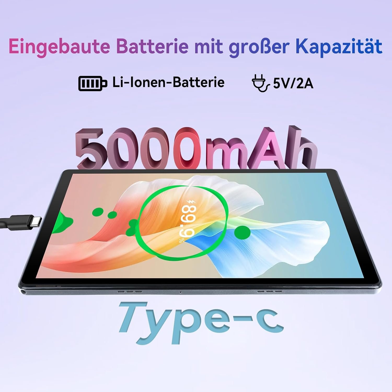 Планшет 10.1" COOLFAN С107 4+6/128Gb 8 ядер Android 14 5000 mAh Сірий, фото №5