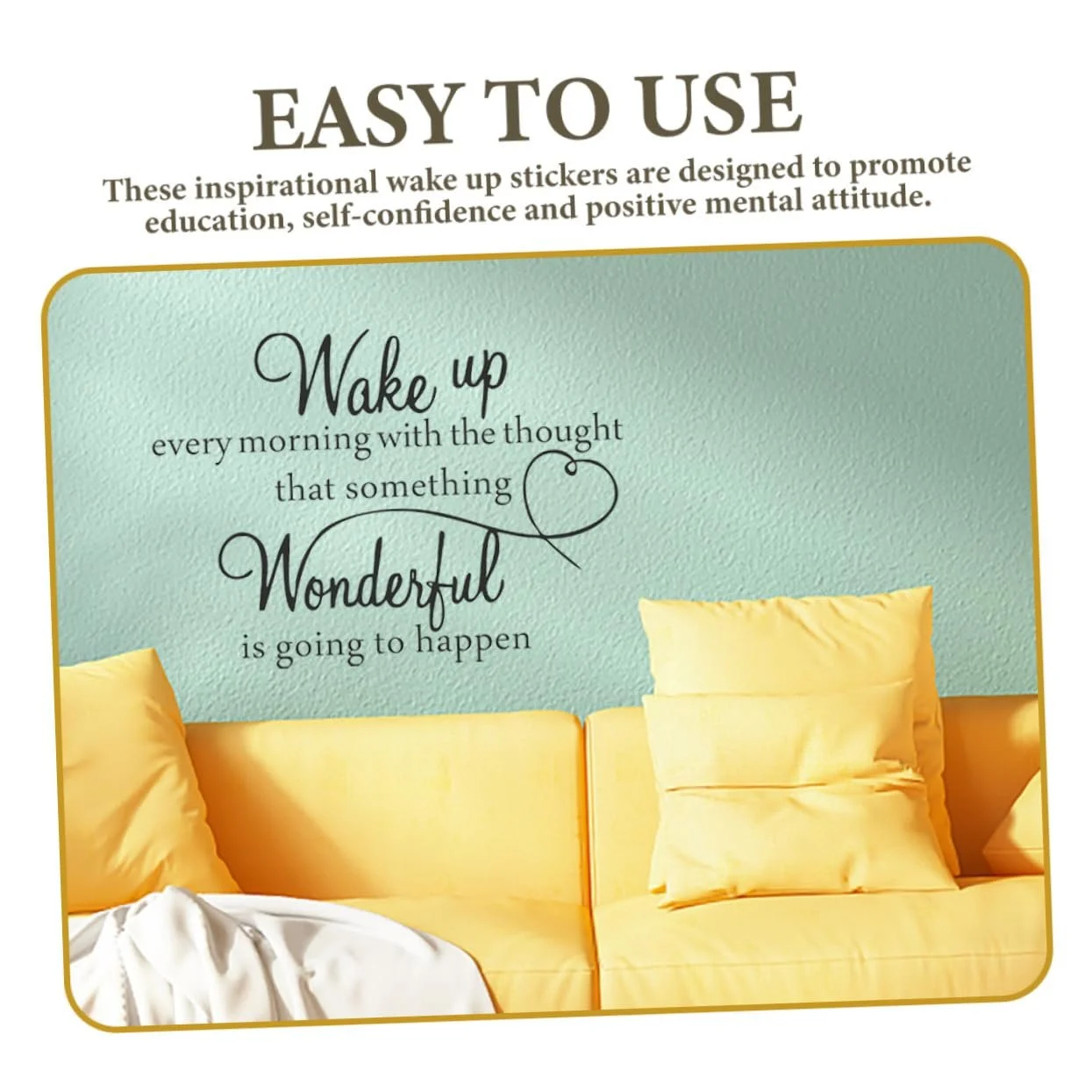 Наклейка на стіну Tofficu Motivational Yoga & Gym, фото №7