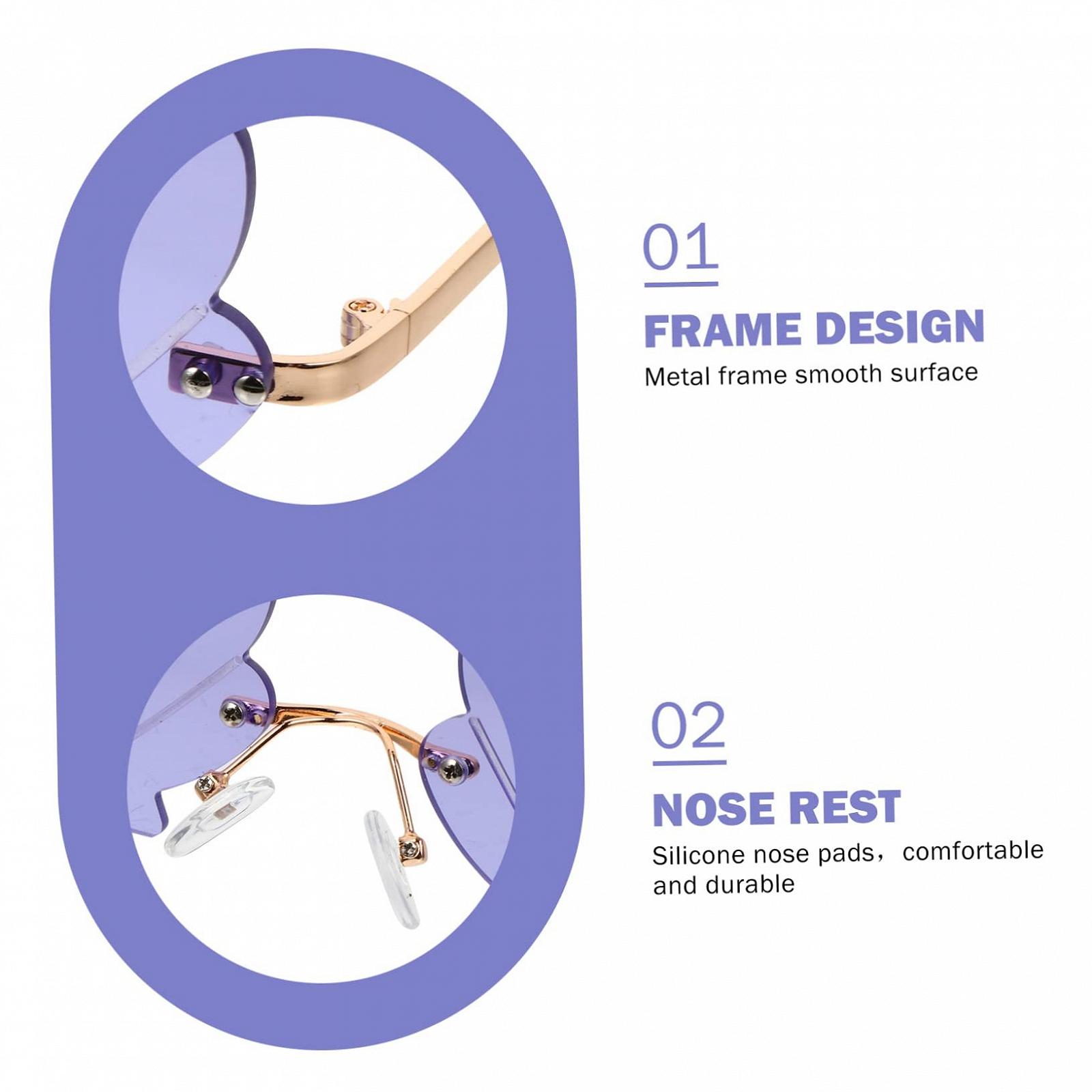 Забавні окуляри у формі мушлі Holibanna фіолетові, фото №5 Забавні окуляри у формі мушлі Holibanna фіолетові, фото №5
