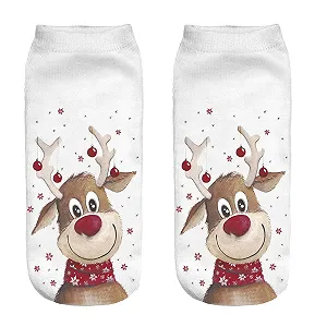 Шкарпетки Ferocity Різдвяний подарунок Смішні шкарпетки-сліди - Фото 1