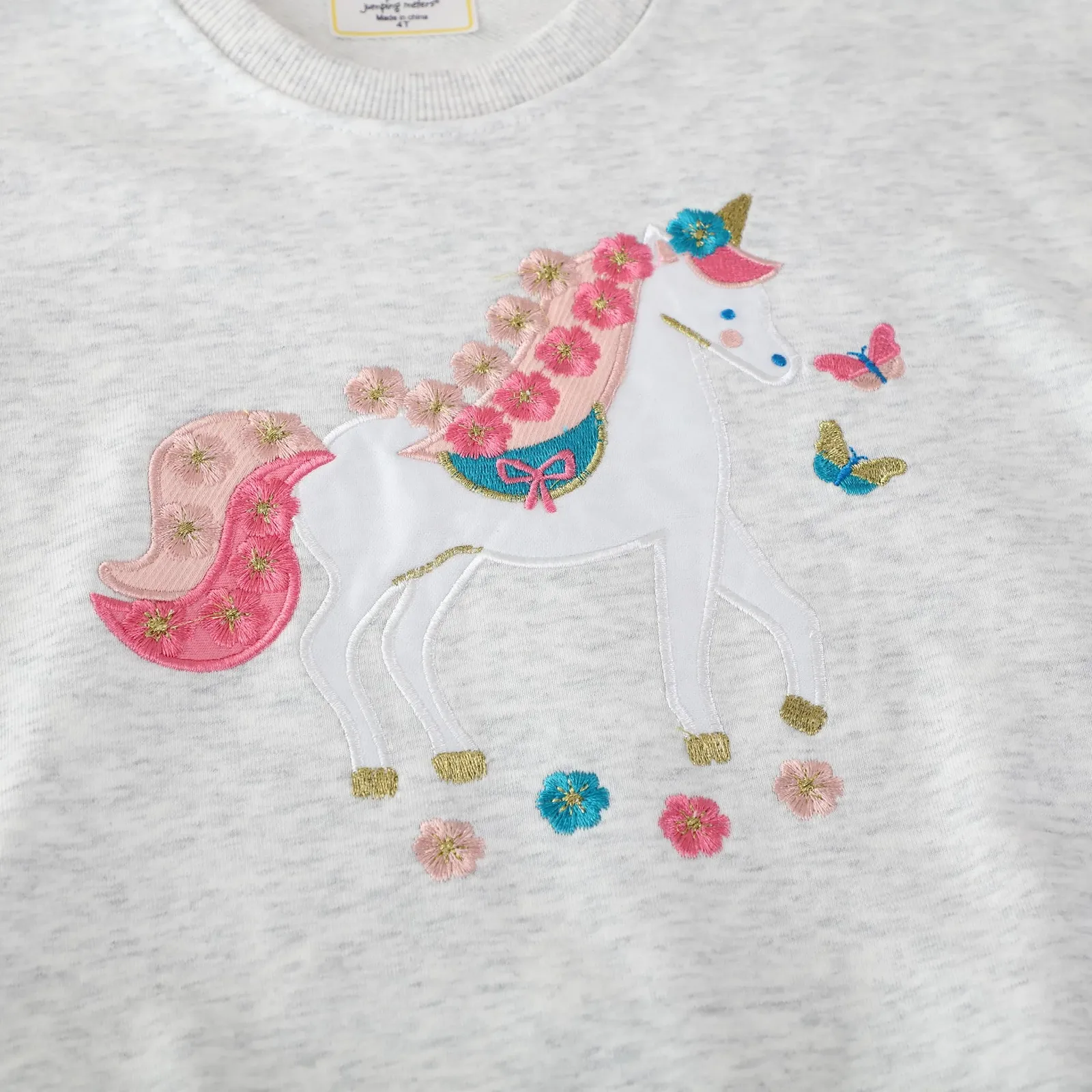 Толстовка для девочек komi kyanissor, детский пуловер, рубашка с длинными рукавами, хлопковый топ с блестками для активного отдыха с лошадью, единорогом, пчелой, для детей 1-7 лет, фото №4