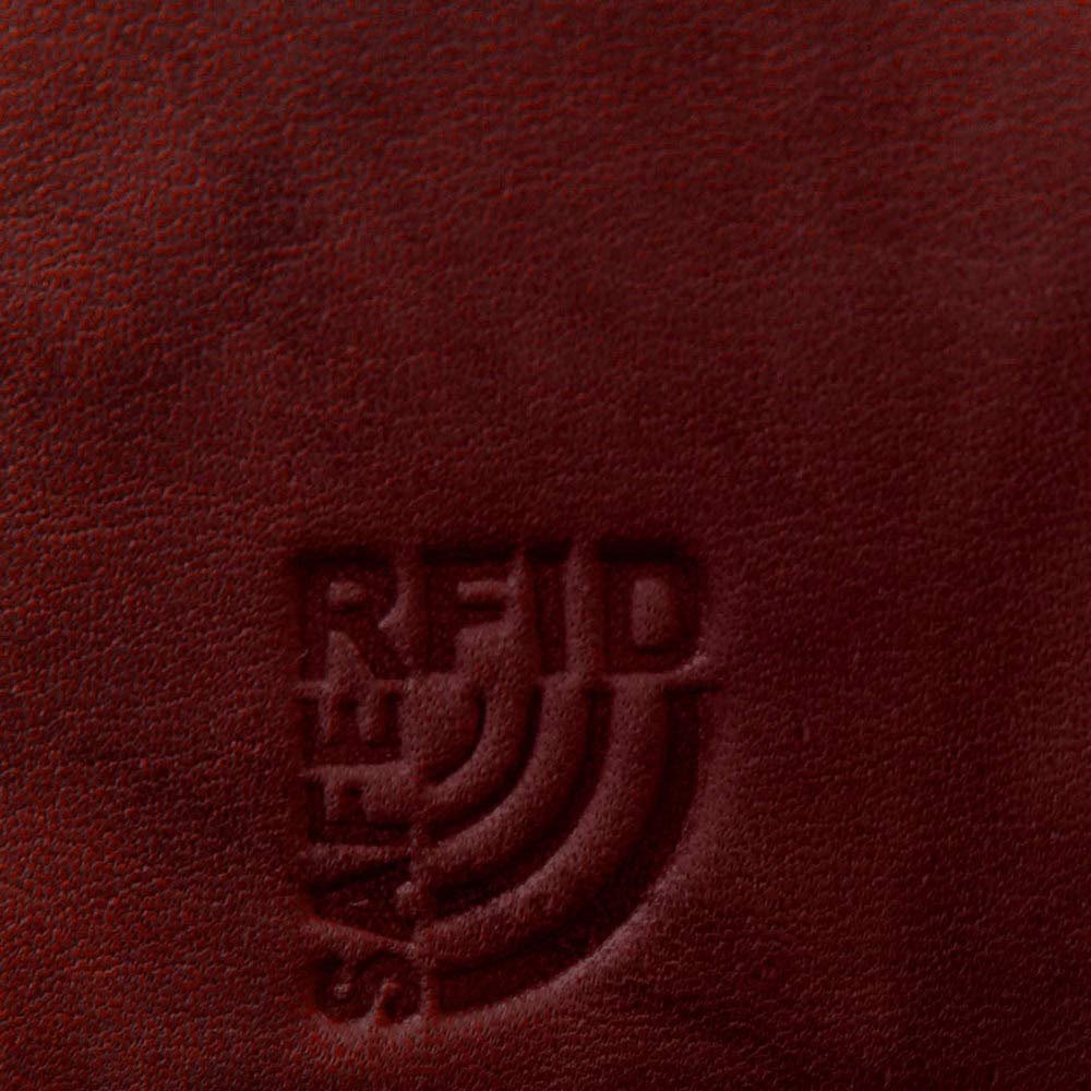 Женский кошелек из натуральной кожи Money Maker с RFID-блокировкой Официантский Красный 15.5 x 3 x 9.5 см, фото №3