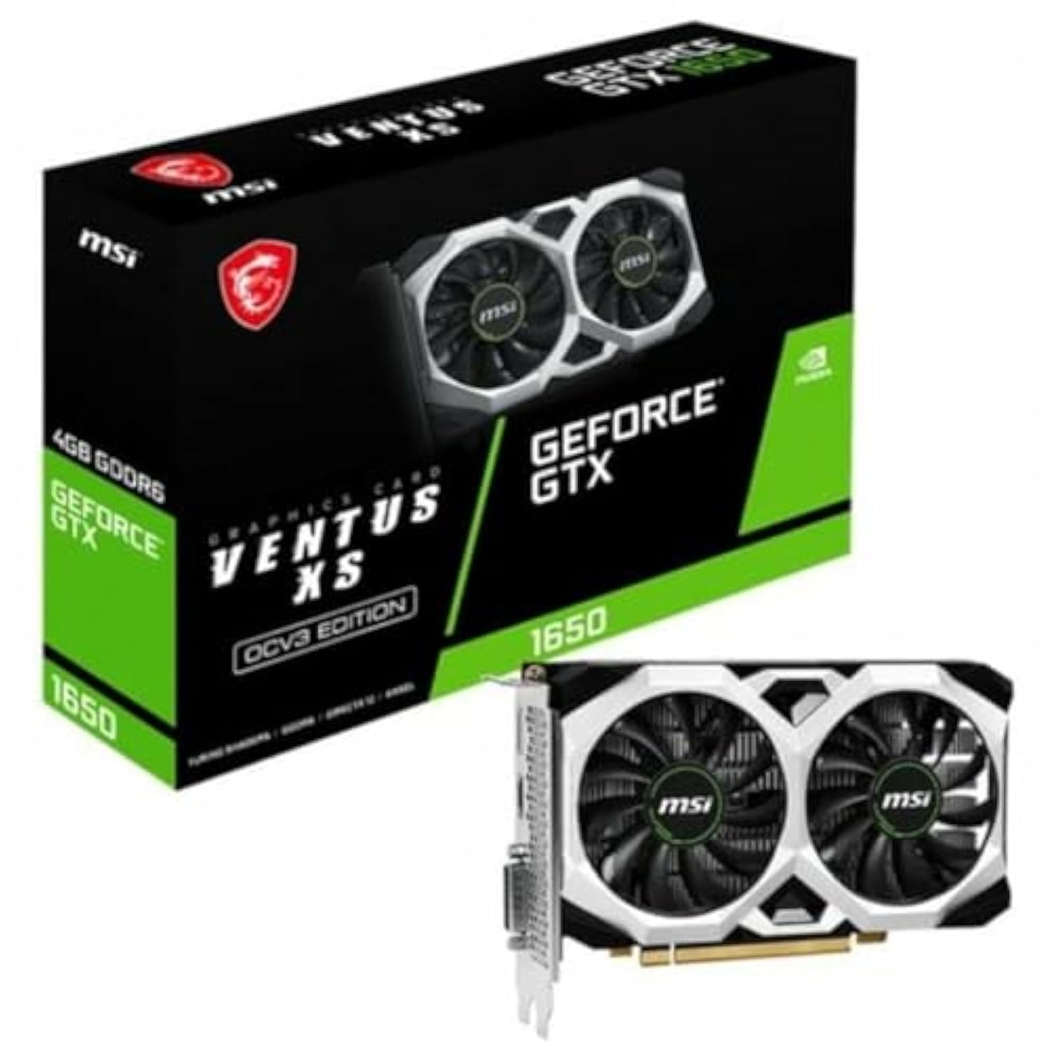 Видеокарта MSI GeForce GTX 1650 D6 VENTUS XS OCV3, фото №1