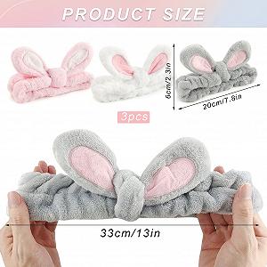 Набір з 3 пов'язок для волосся Кораловий фліс synthetic.ua - Фото 1