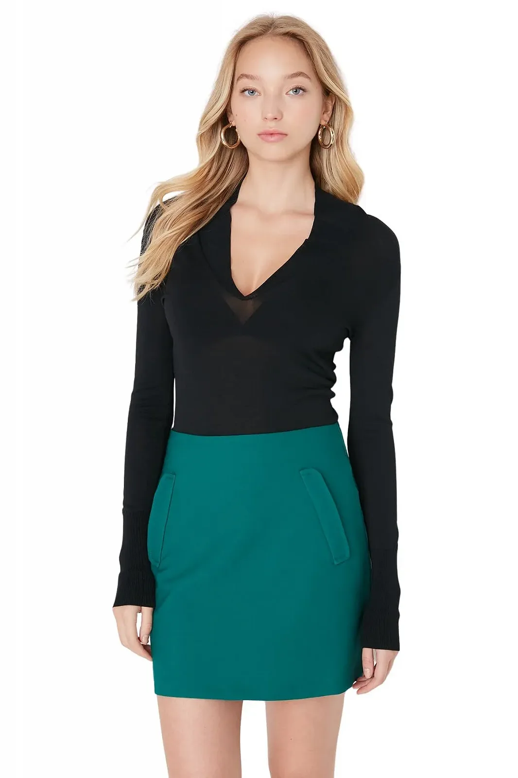 Юбка Trendyol Женская Мини A-силуэт Прямая Тканая, фото №1 Юбка Trendyol Женская Мини A-силуэт Прямая Тканая, фото №1