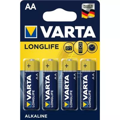 Батарейка Varta AA Longlife LR6 4 04106101414, фото №1