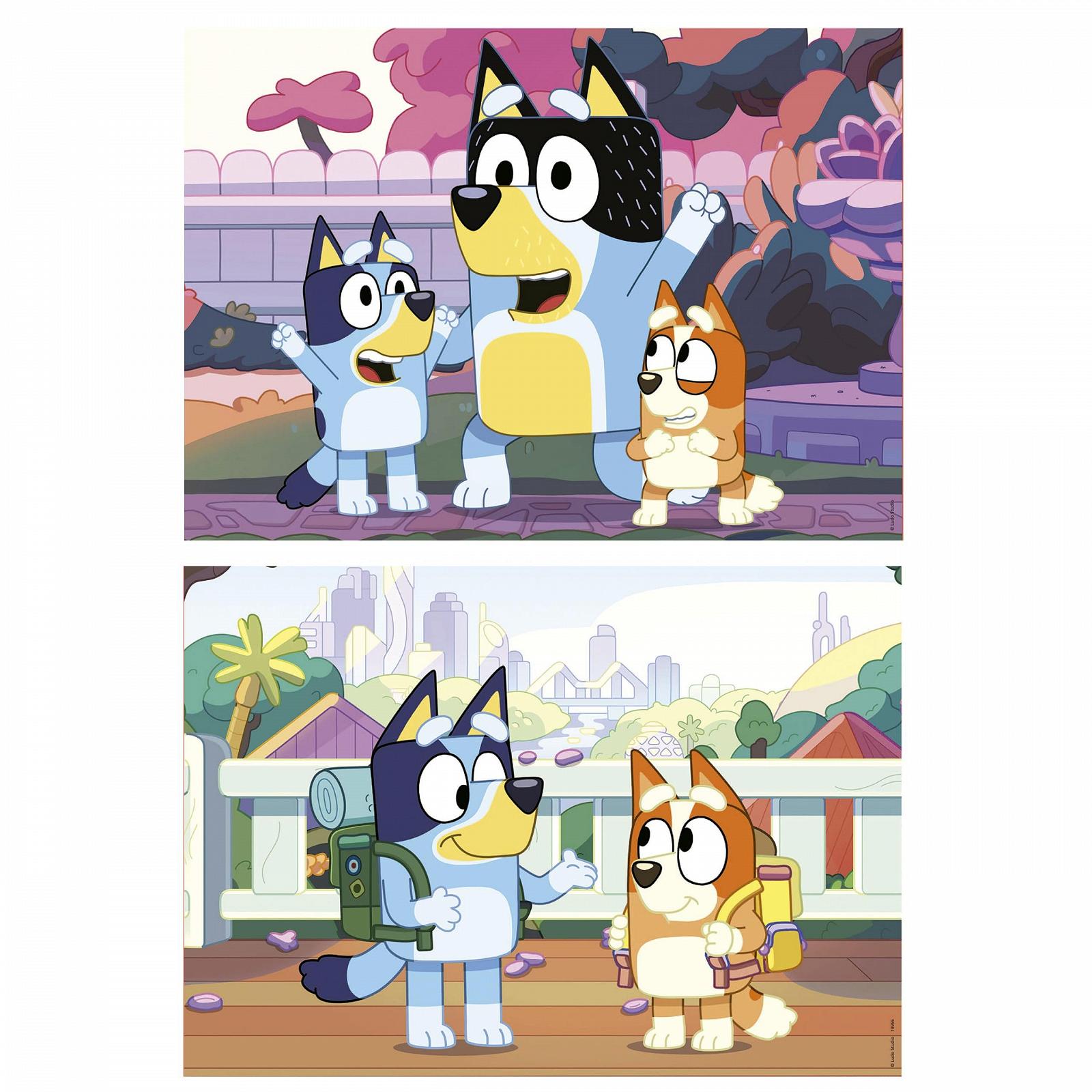 Набор пазлов Educa Bluey 2 x 20 элементов 28 x 20 см в пластиковом кейсе, фото №2