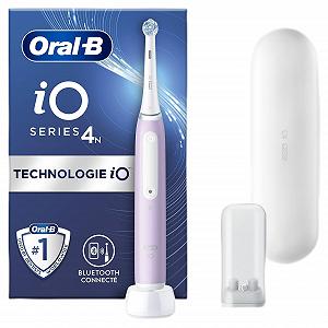 Зубна щітка електрична Oral-B iO 4N з Bluetooth, 1 щітка, 1 дорожній футляр, лавандовий - Фото 1