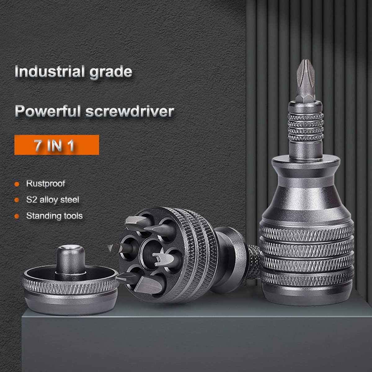 Набор отверток Graootoly 7 в 1 Mini Titanium Magnetic 1/4" Torx, фото №4