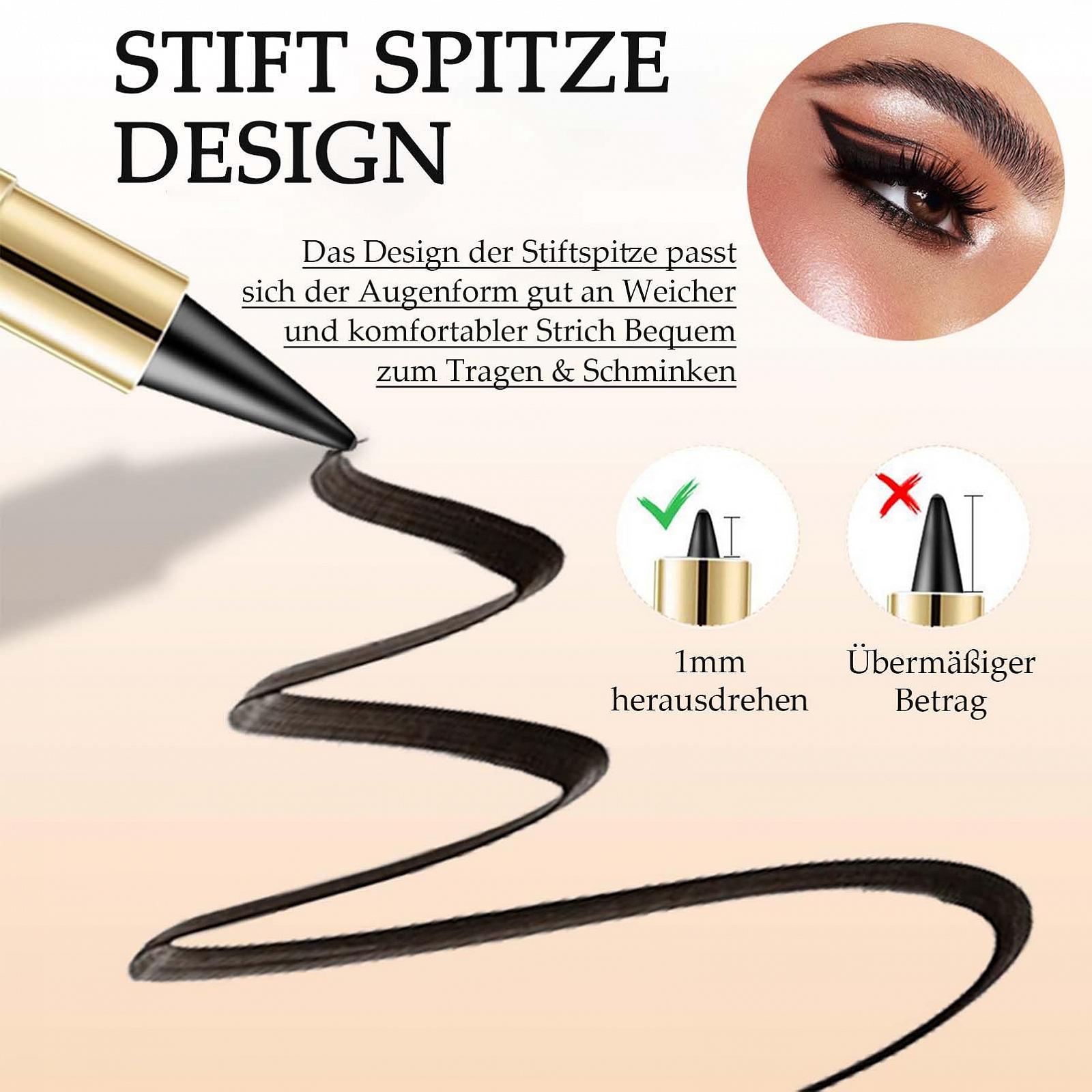Олівець EONFAVE Waterproof, Smudge-proof Gel Matte (Чорний), фото №5