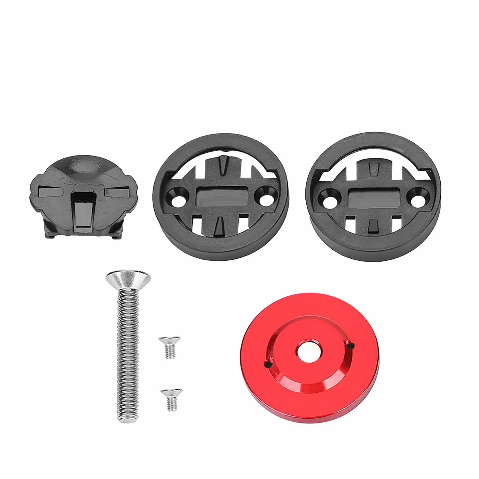 Крепление для велокомпьютера Keenso 28.6mm Aluminum Red, фото №5