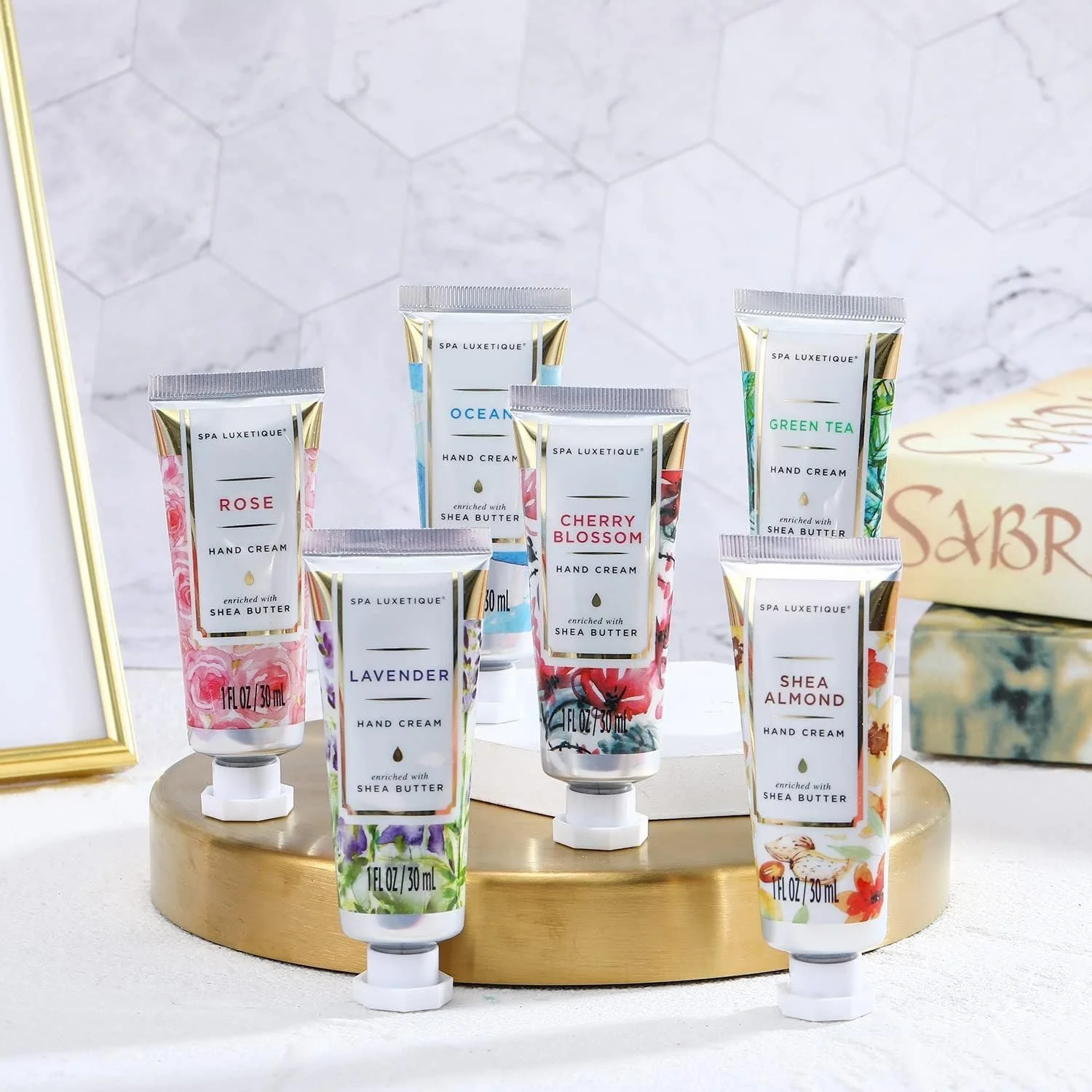 Крем для рук Набор подарочный 6 шт Shea Butter & Aloe Vera Увлажняющий с витамином Е для сухой кожи рук Интенсивный уход, фото №2