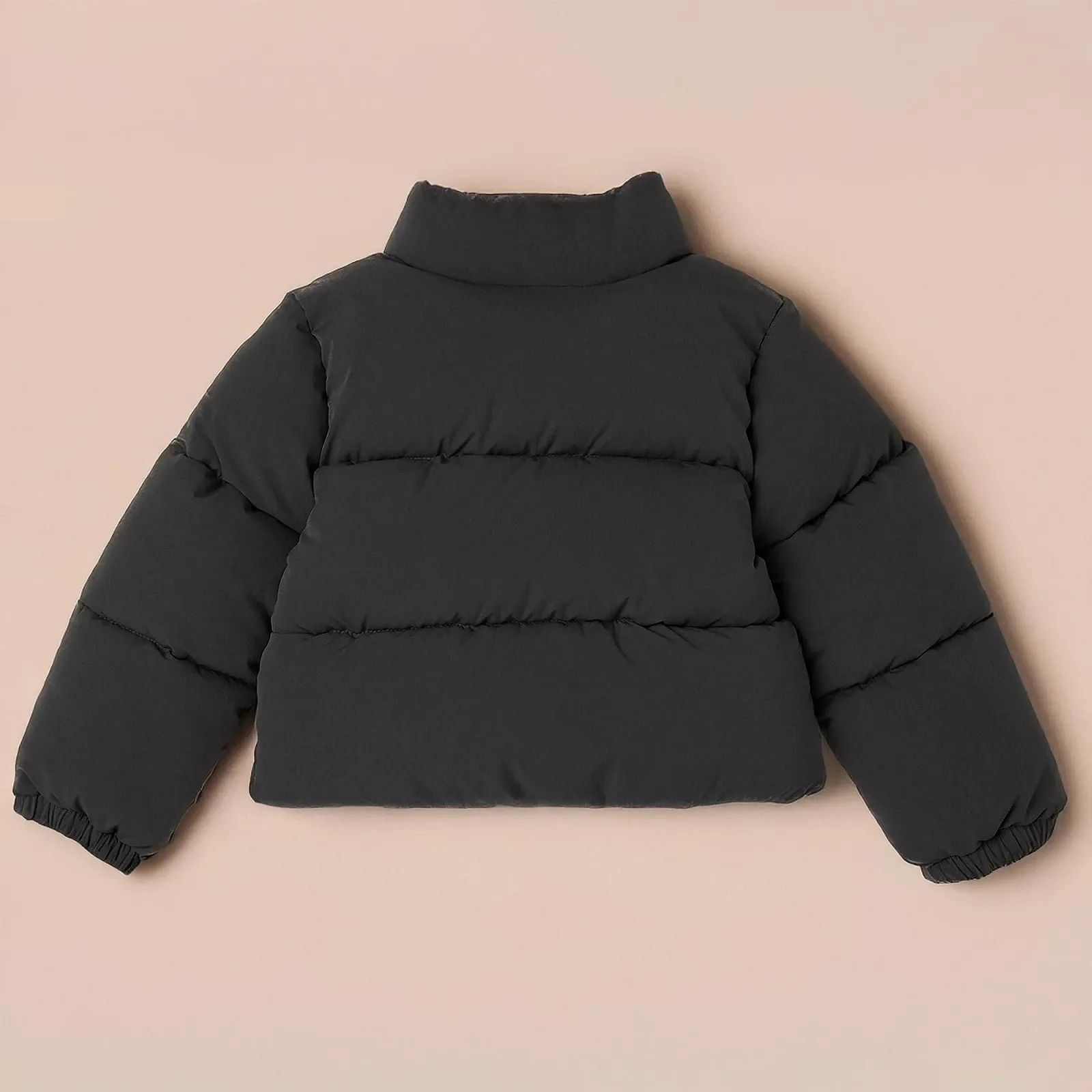 Куртка стьобана Amazon Essentials для дівчинки, коротка, на блискавці (з матового або шерпа флісу, стьобана), фото №3