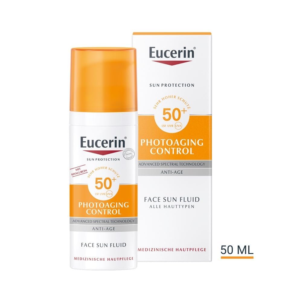 Сонцезахисний флюїд для обличчя Eucerin Photoaging Control SPF 50 50 мл, фото №7