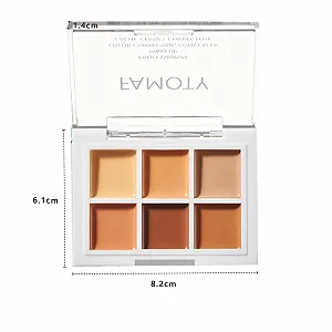 Палетка консилерів WishesMar Коректор кольору для темних кіл 6 відтінків #C synthetic.ua - Фото 1