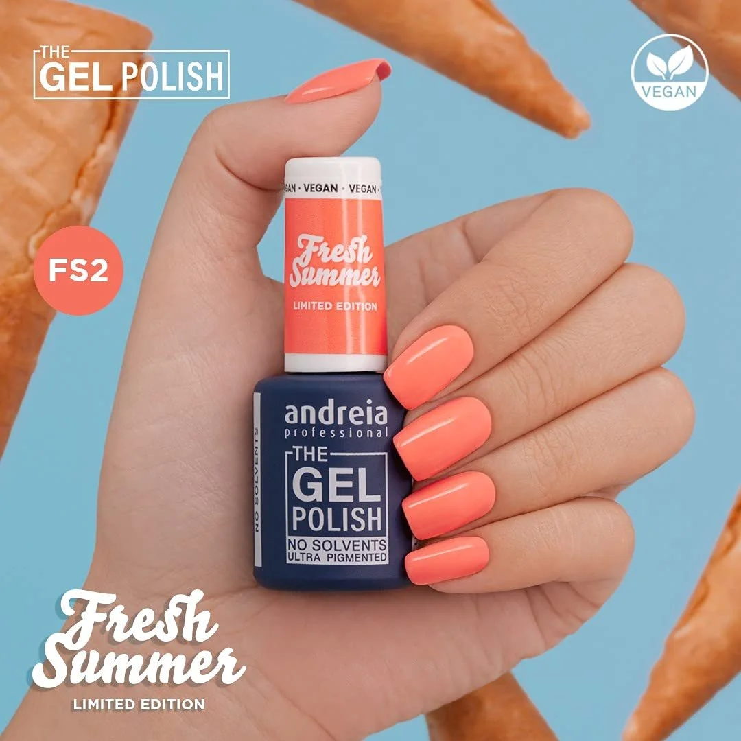 Гель-лак Andreia Professional The Gel Polish Solvent Free Gel Limited Collection Colours FS2 Оранжевый, фото №3 Гель-лак Andreia Professional The Gel Polish Solvent Free Gel Limited Collection Colours FS2 Оранжевый, фото №3