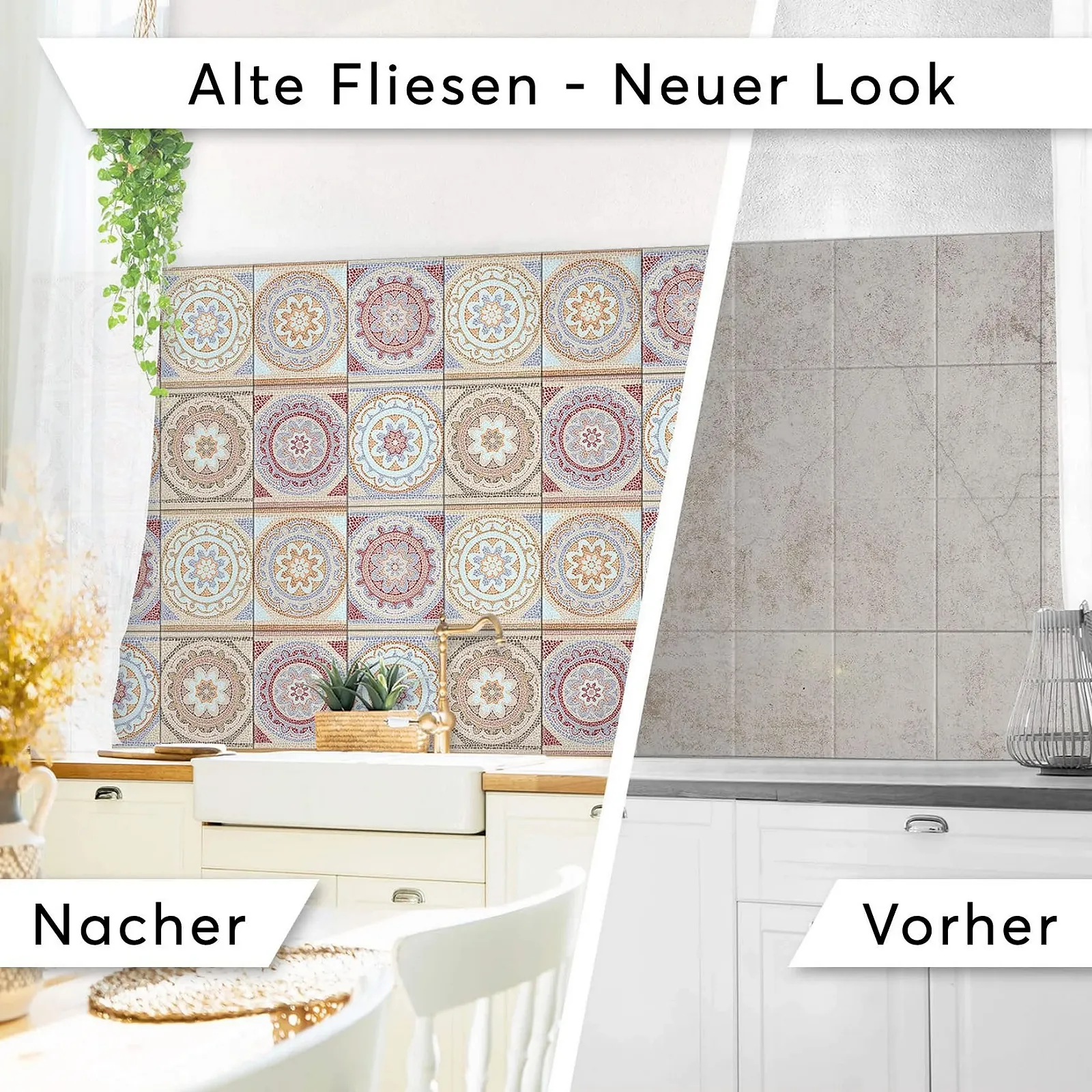 Наклейки на плитку PVC Mosaic Africa Mosaic Набір 9 шт., фото №3