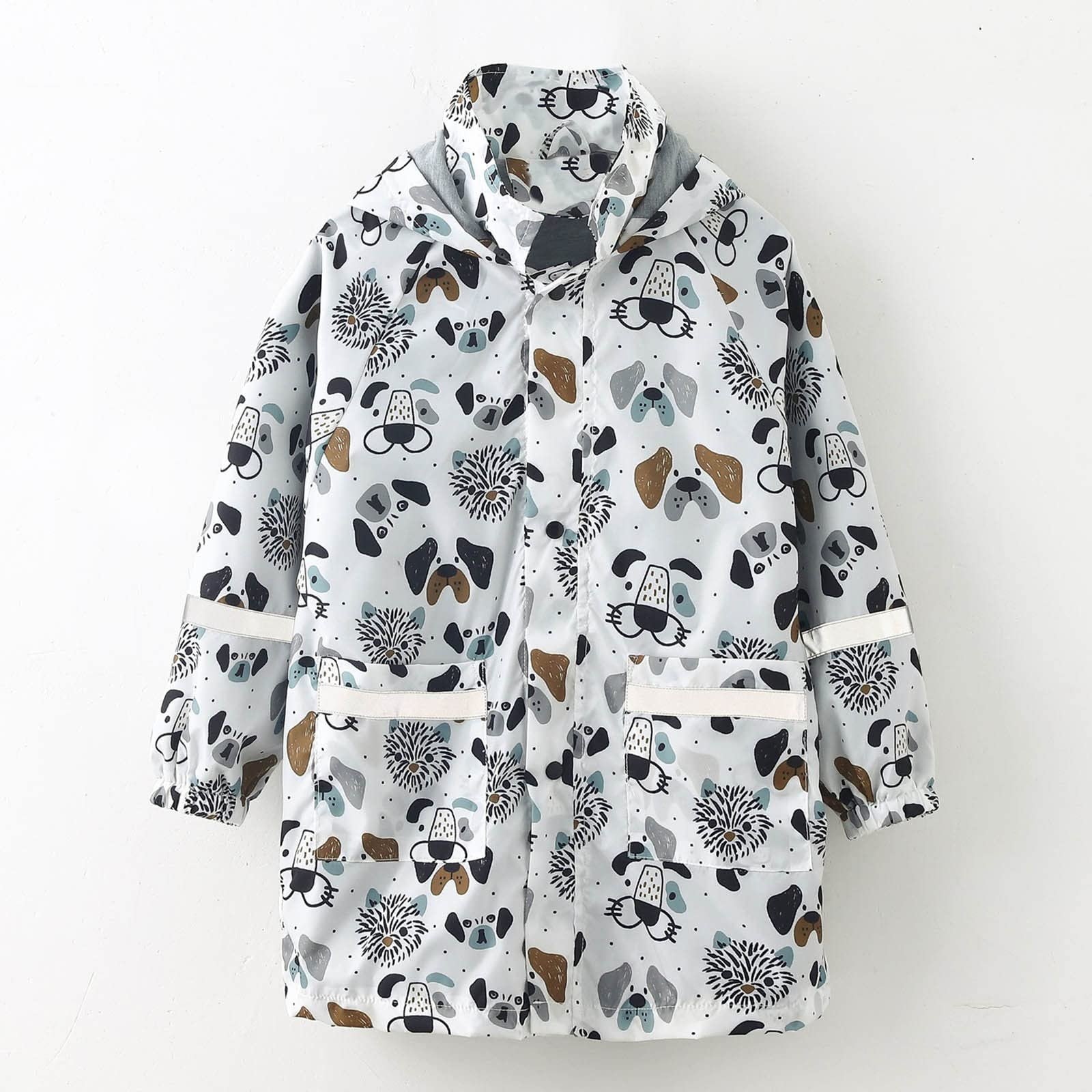 Плащ с капюшоном для девочек, мультяшный принт, ветрозащитная верхняя одежда 211Y, фото №7 Плащ с капюшоном для девочек, мультяшный принт, ветрозащитная верхняя одежда 211Y, фото №7