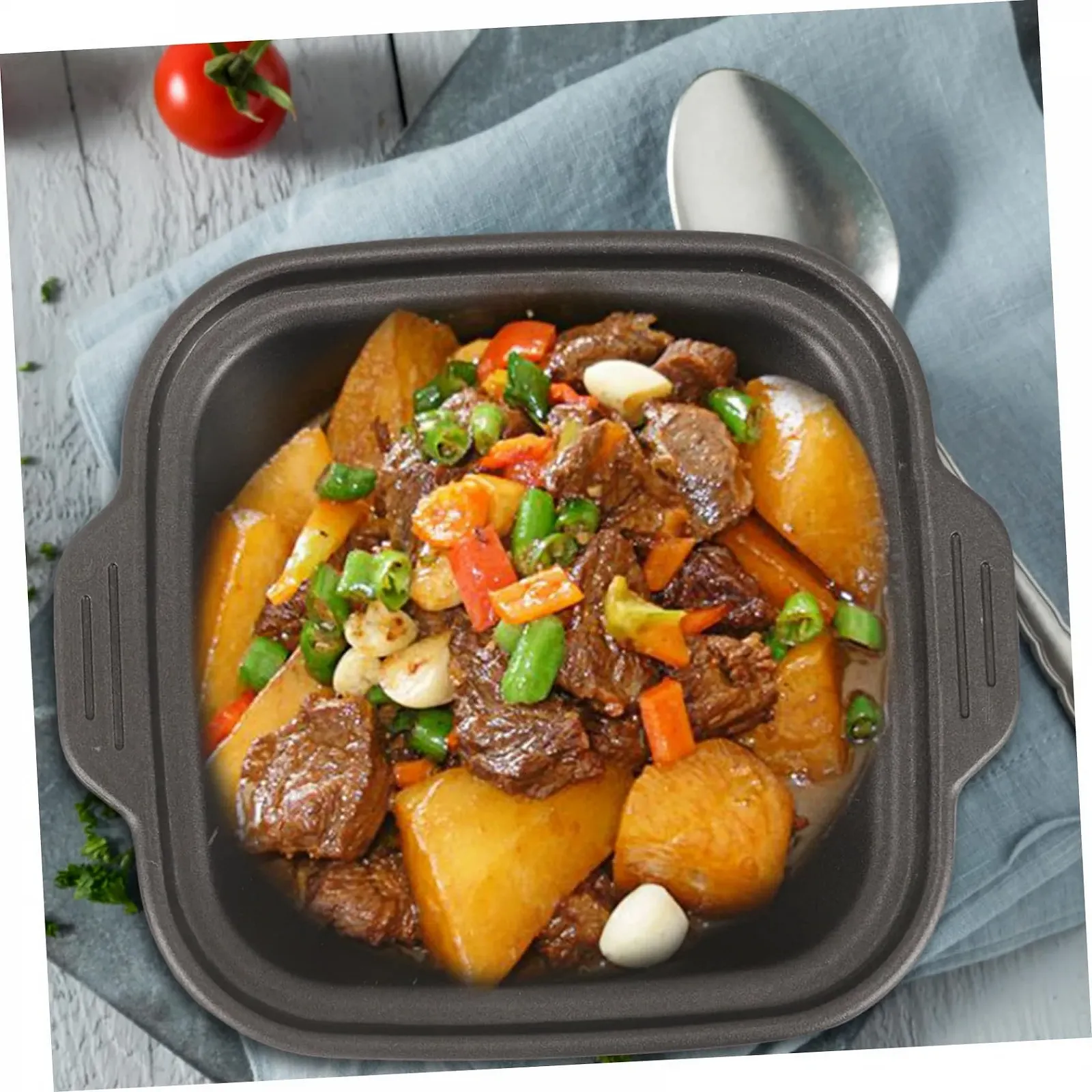 Кастрюля Gatuida алюминиевый сплав с крышкой и двойными ручками, фото №8 Кастрюля Gatuida алюминиевый сплав с крышкой и двойными ручками, фото №8