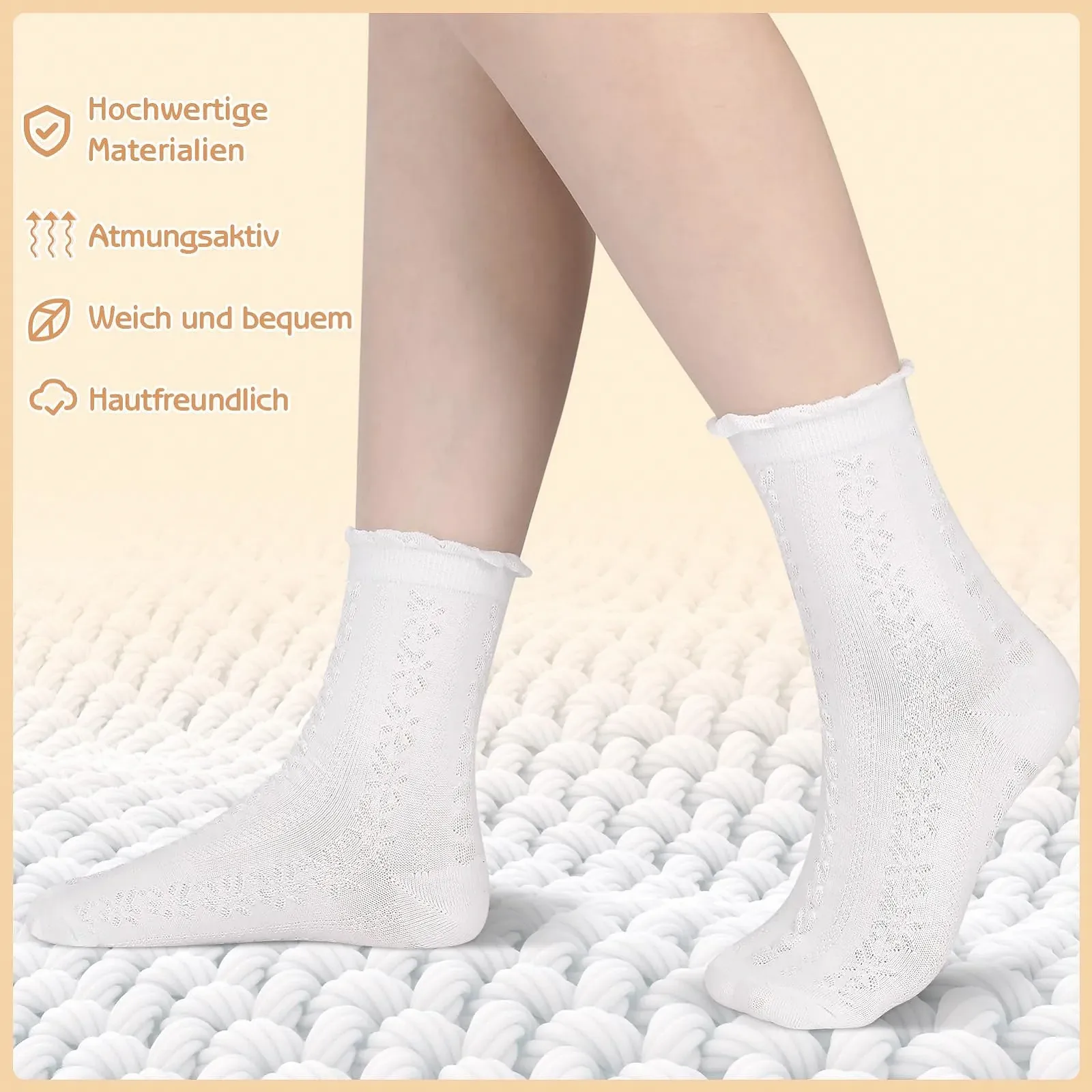 Шкарпетки з оборками Жіночі 35-40 Бавовняні, фото №3 Шкарпетки з оборками Жіночі 35-40 Бавовняні, фото №3