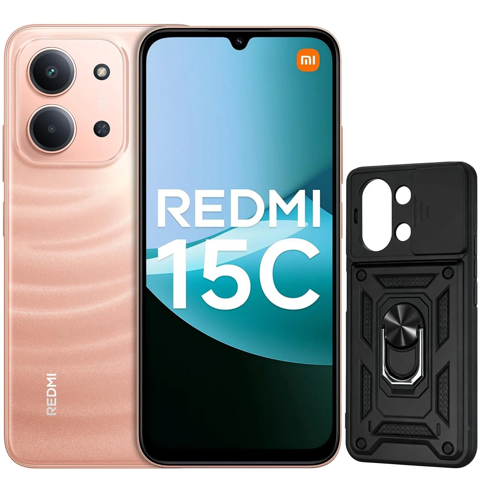 Смартфон XIAOMI Redmi 15C 4 GB / 256 GB 6.9 дюйма 120 Hz 50 MP 6000 мАч Orange (с чехлом), фото №1