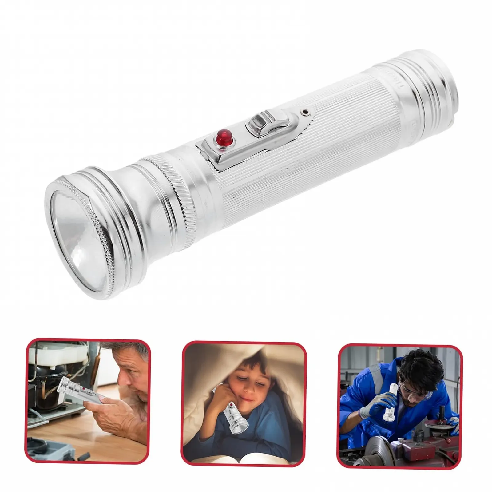 Ретро Металевий Ліхтар Ручний на батарейках, фото №7