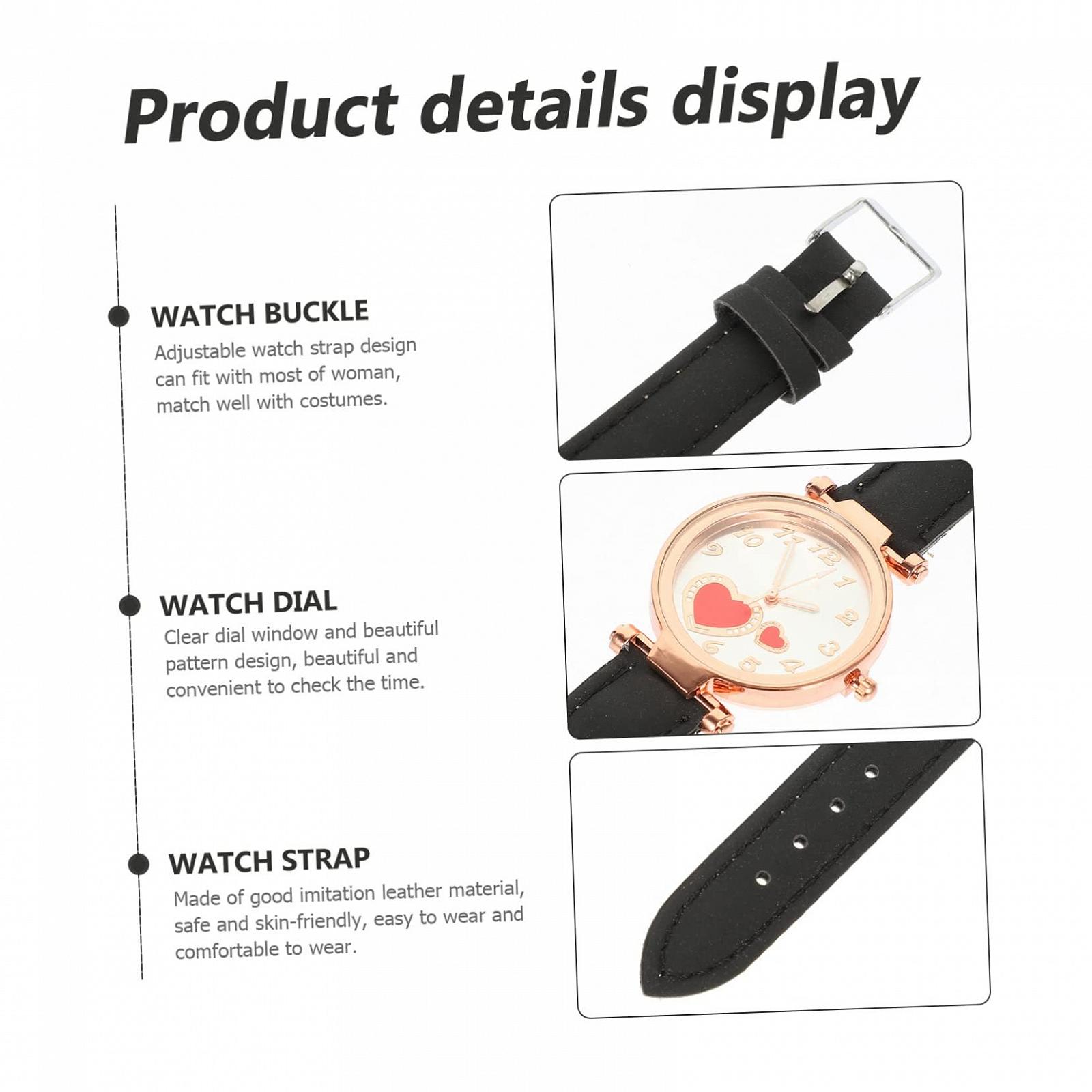 Женские часы Healvian Дизайн простой Ремешок коричневый Кварцевый, фото №9