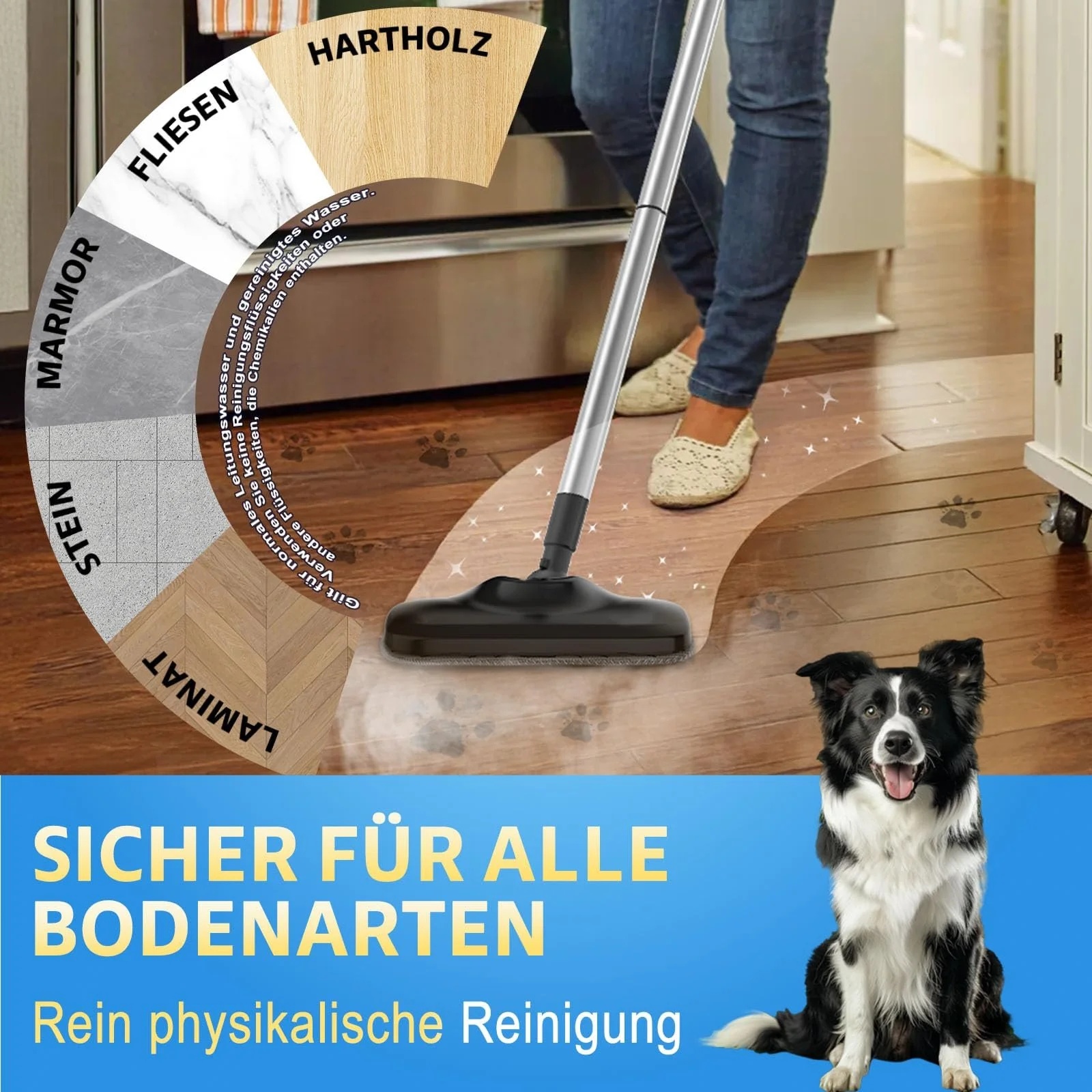 Парова швабра електрична 1000W 240 мл 30 с, фото №5 Парова швабра електрична 1000W 240 мл 30 с, фото №5