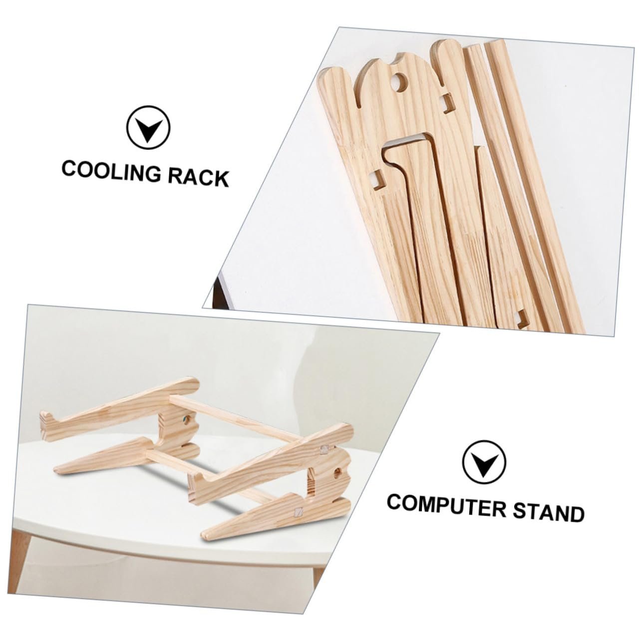 Подставка для ноутбука Holz Настольная охлаждающая подставка Практичная Стабильная Подставка для стола Прочная, фото №2