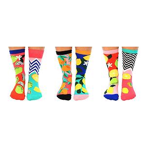 Носки Citrus Fruits Oddsocks Размер 37-42 в наборе 6 штук synthetic.ua - Фото 1