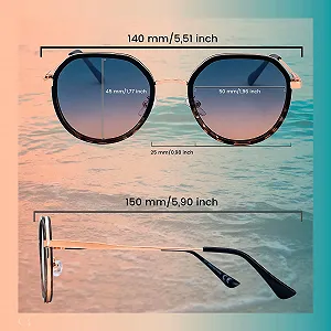 Сонцезахисні окуляри SQUAD круглі малі ретро металеві для жінок з футляром synthetic.ua - Фото 1