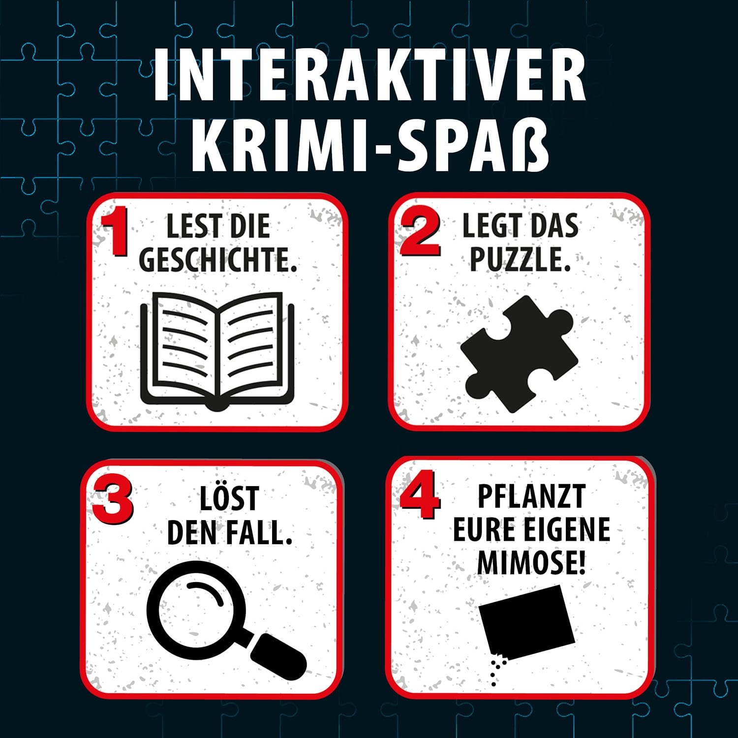 Пазл-детектив Cosmos Die DREI ??? 684877 300 деталей с семенами мимозы, фото №3