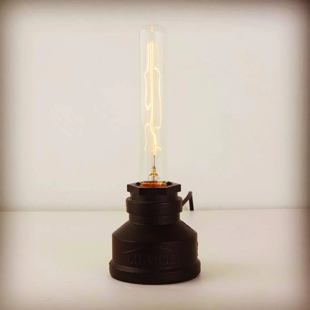 Настільна лампа JINYU Vintage American Village Style у стилі стімпанк водопровідна труба E27 бронзова, фото №8