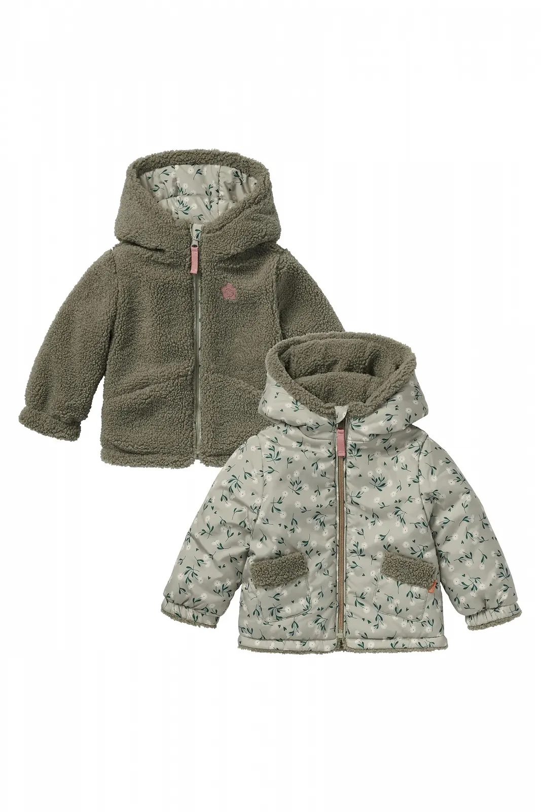 Куртка Noppies Baby Girls' Reversible Jacket Fleury Allover Print, фото №1