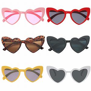 Сонцезахисні окуляри Ajuanbazha у формі серця, 6 шт. - Фото 1
