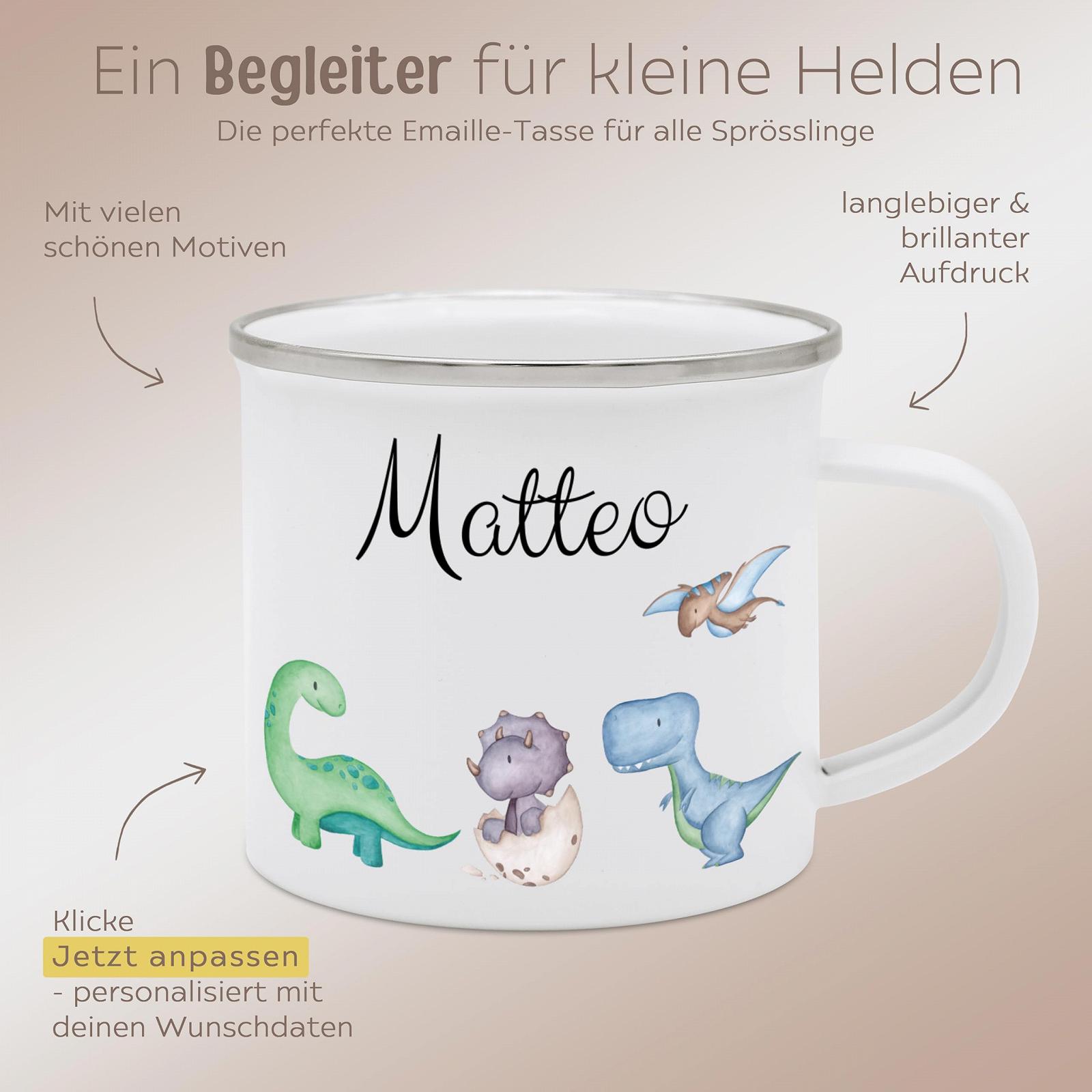 Емальована кружка wunderwunsch Дитяча з високоякісним спеціальним друком Ударостійка, фото №5