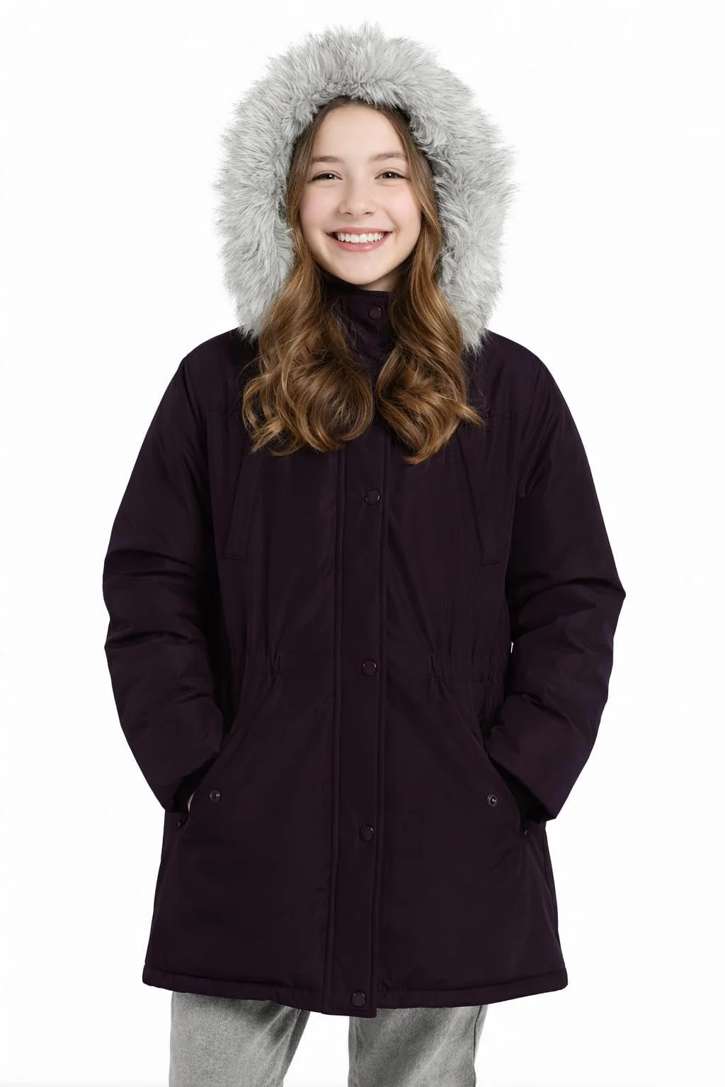 Пальто для дівчат SOLOCOTE Зимове Водостійке Утеплене З капюшоном, фото №1