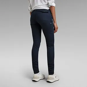 Женские штаны карго G-Star RAW Skinny Cargo Синий - 27 synthetic.ua - Фото 1