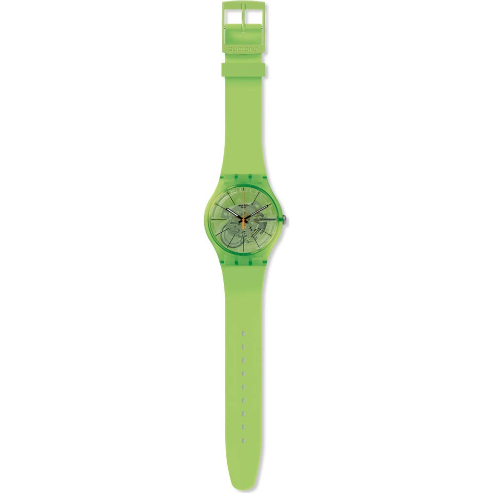 Часы Swatch Unisex Analogue Digital Automatic S7268449 Зеленый Ремешок, фото №2