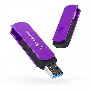 USB флеш-накопитель Exceleram 32gb P2 Series Grape/Black USB 3.1 Gen 1 EXP2U3GPB32 - Фото 1