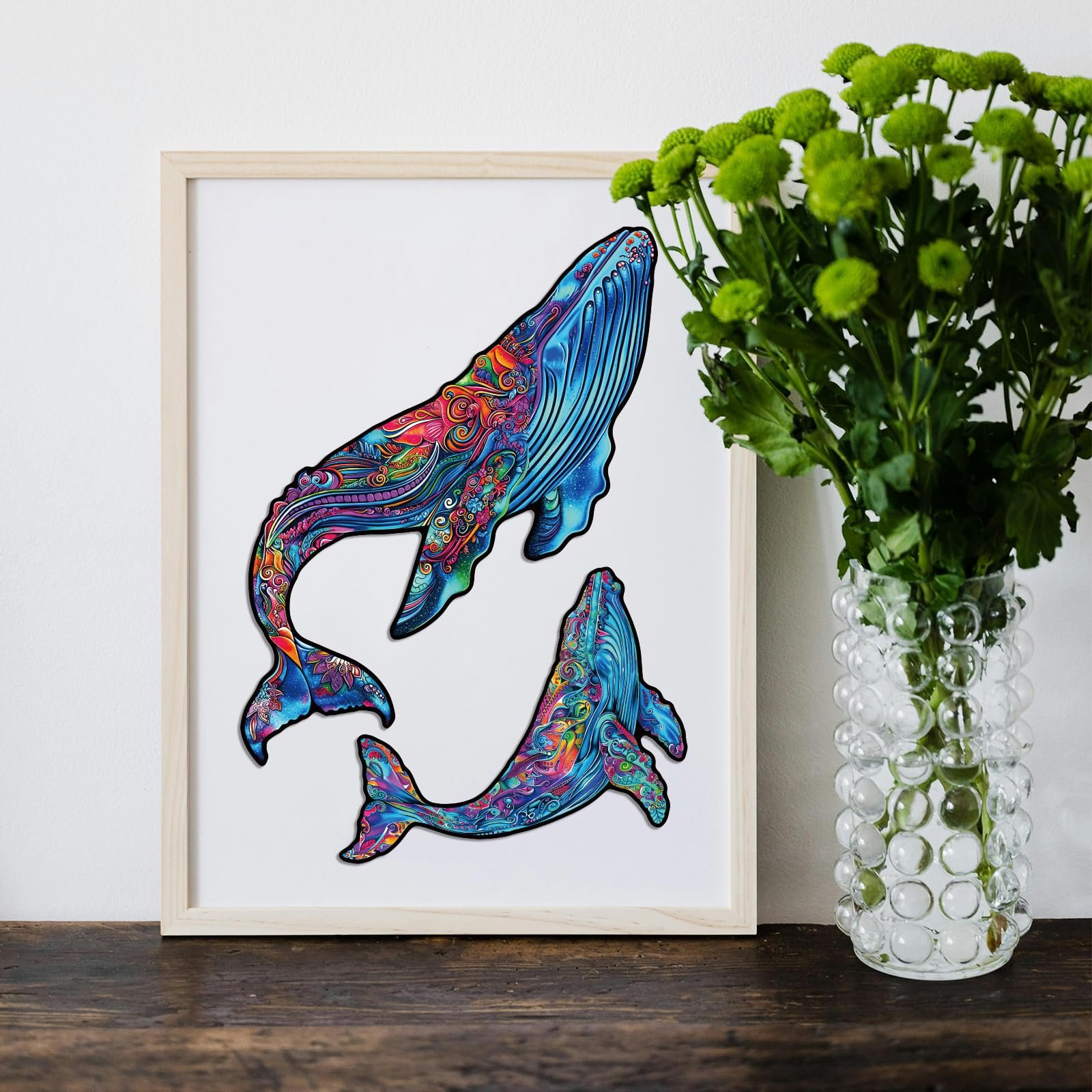 Деревянный пазл GLOBLELAND Whale 200 деталей 15.5 x 10.9 дюймов, фото №6 Деревянный пазл GLOBLELAND Whale 200 деталей 15.5 x 10.9 дюймов, фото №6