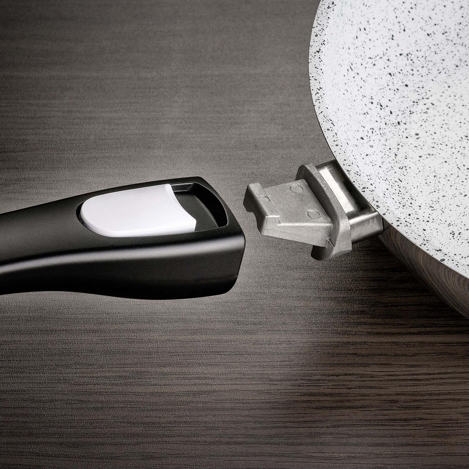 Сковорода Genius Cerafit Mont Blanc Brat-Pfanne Ø 20 см знімна ручка антипригарне покриття, фото №3 Сковорода Genius Cerafit Mont Blanc Brat-Pfanne Ø 20 см знімна ручка антипригарне покриття, фото №3