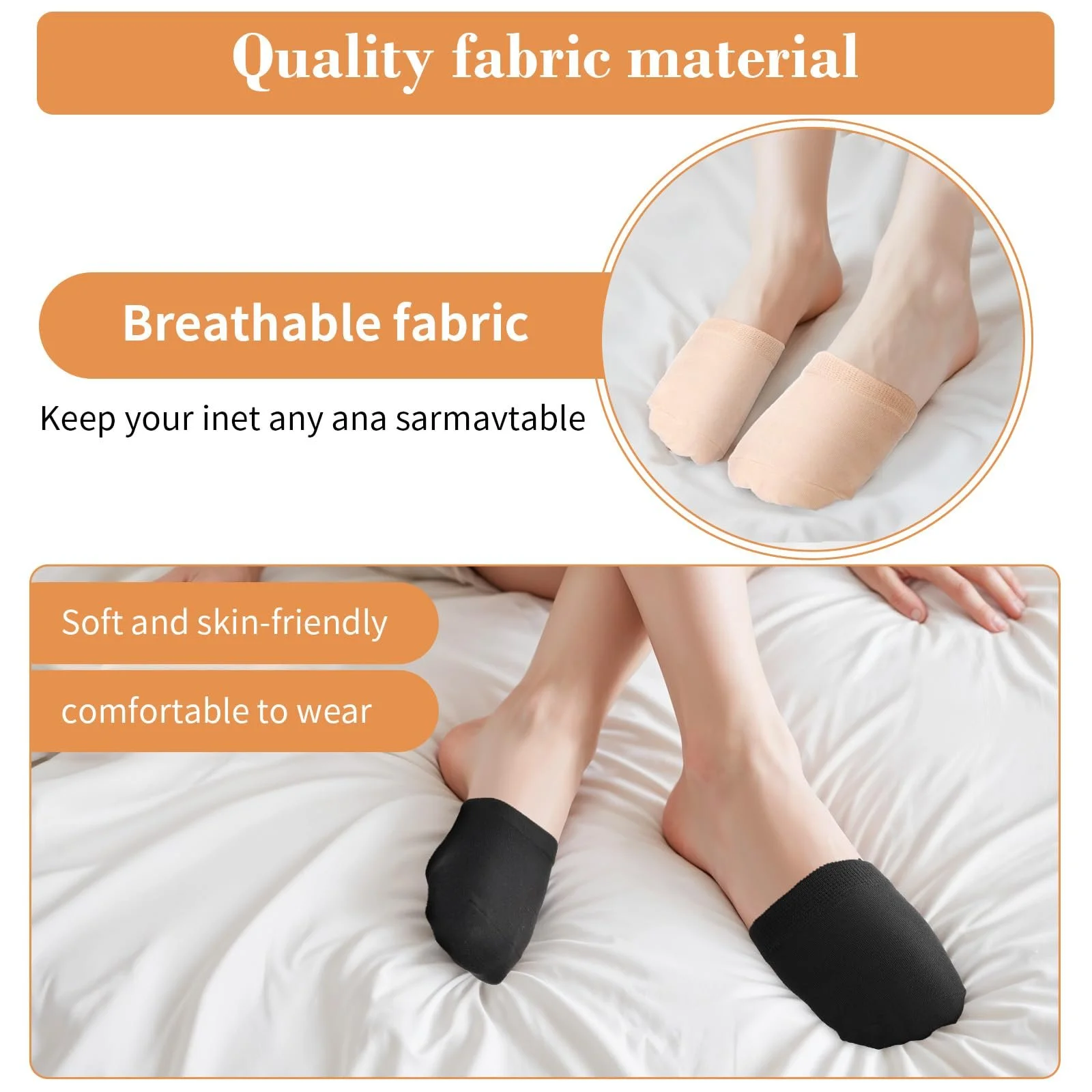 Шкарпетки для пальців ніг жіночі, 8 пар, фото №5 Шкарпетки для пальців ніг жіночі, 8 пар, фото №5