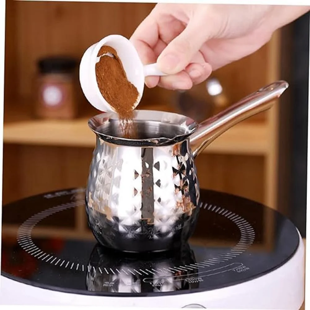 Турка Кофеварка из нержавеющей стали для плиты 200 мл, фото №5