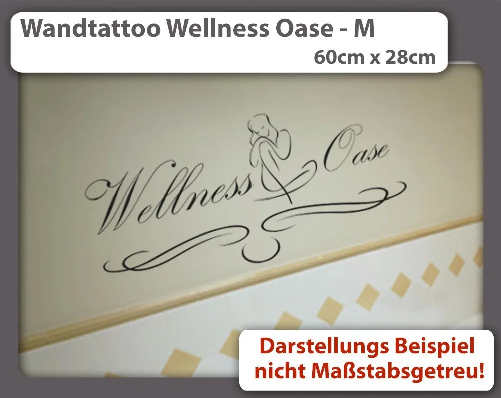 Наклейка на стіну Wellness Oasis M 60 x 28 см, фото №3