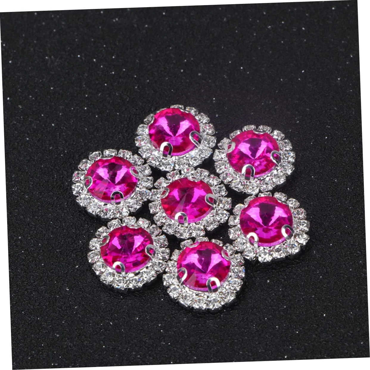 Стрази Круглі TEHAUX 20 шт. Рожевий, фото №9